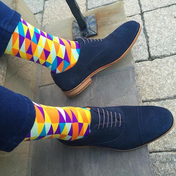 جدیدترین مدل جوراب های رنگی مردانه